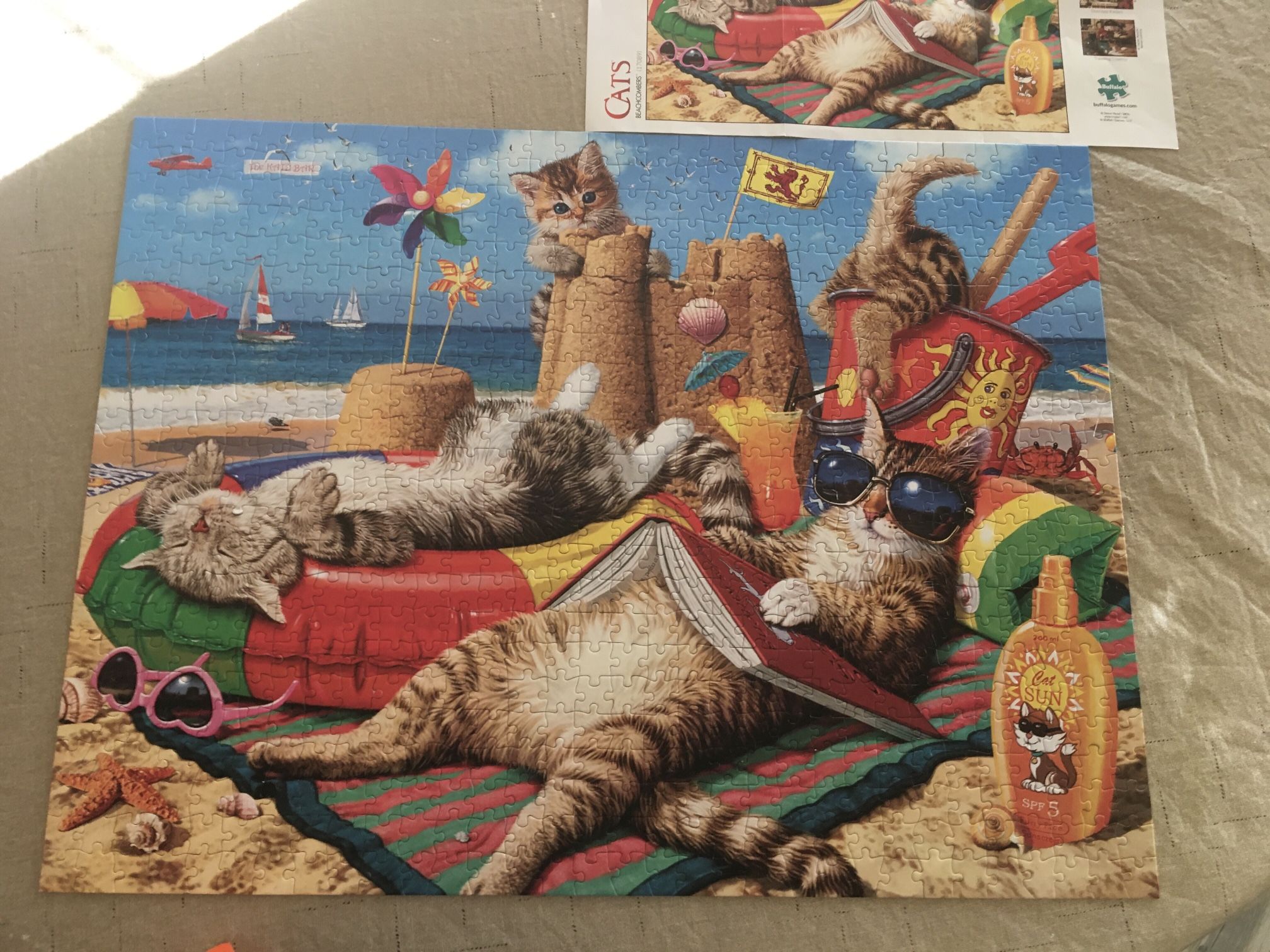 Cats Beachcombers Jigsaw Puzzle 750 Pc