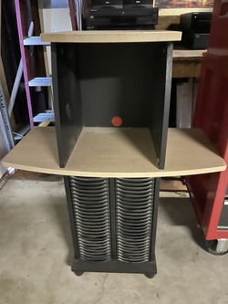 Multimedia TV Stereo Speaker Stand 