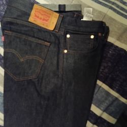 Levi 501 Shrink To Fit Starched And Cuffed 