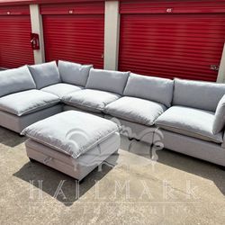 New 6-Piece Cloud Couch Sectional - 🚚FREE DELIVERY)