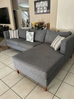 Beautiful Grey Sectional couch from Living Spaces LIKE NEW
