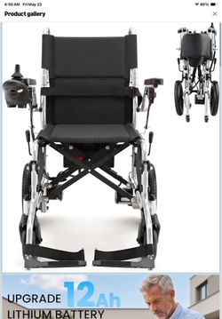 Electric wheelchair, foldable, 500W, almost new