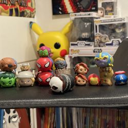 Pre-owned Marvel Tsum Tsum Mystery Pack Lot - Green Goblin , spider Man , Thanos