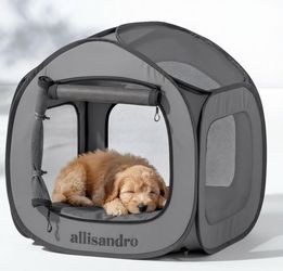 Lightweight Dog Crate, Foldable Pop-Up Kennel for Small and Medium Dogs, Portable Dog Playpen
