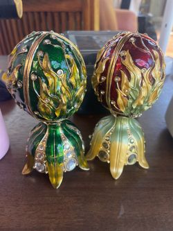 Rue Moliere Jewel Egg Music Boxes