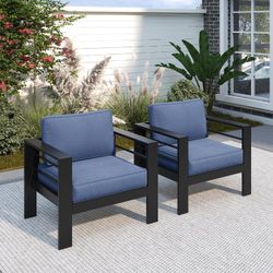 Patio Chairs, Set of 2
