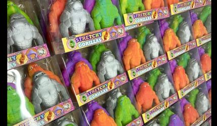 NEEDOH (WHO)? 🫣 SAVE 💰& “GET THE GORILLAS 🦍!” STRETCHY MONKEYS 🐒 4 PACK!  💯% BRAND NEW & SEALED IN PACKAGING! 🙀