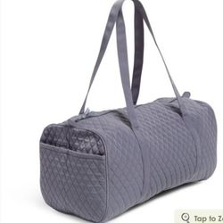 VERA BRADLEY X-LARGE TRAVELER DUFFLE BAG- CARBON GRAY- BRAND NEW WITH TAGS 
