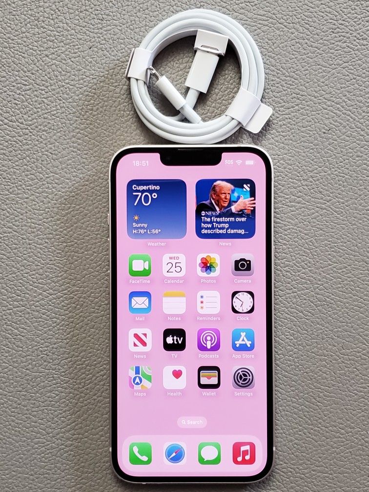 IPHONE 13 128GB UNLOCK ANY CARRIER IN GREAT Condition 100% BATTERY 🔋 LIFE 