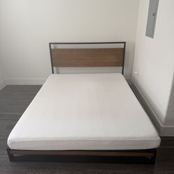 Queen Size Mattress and Bed frame