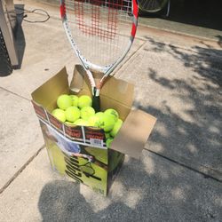 Tennis Balls And Racket