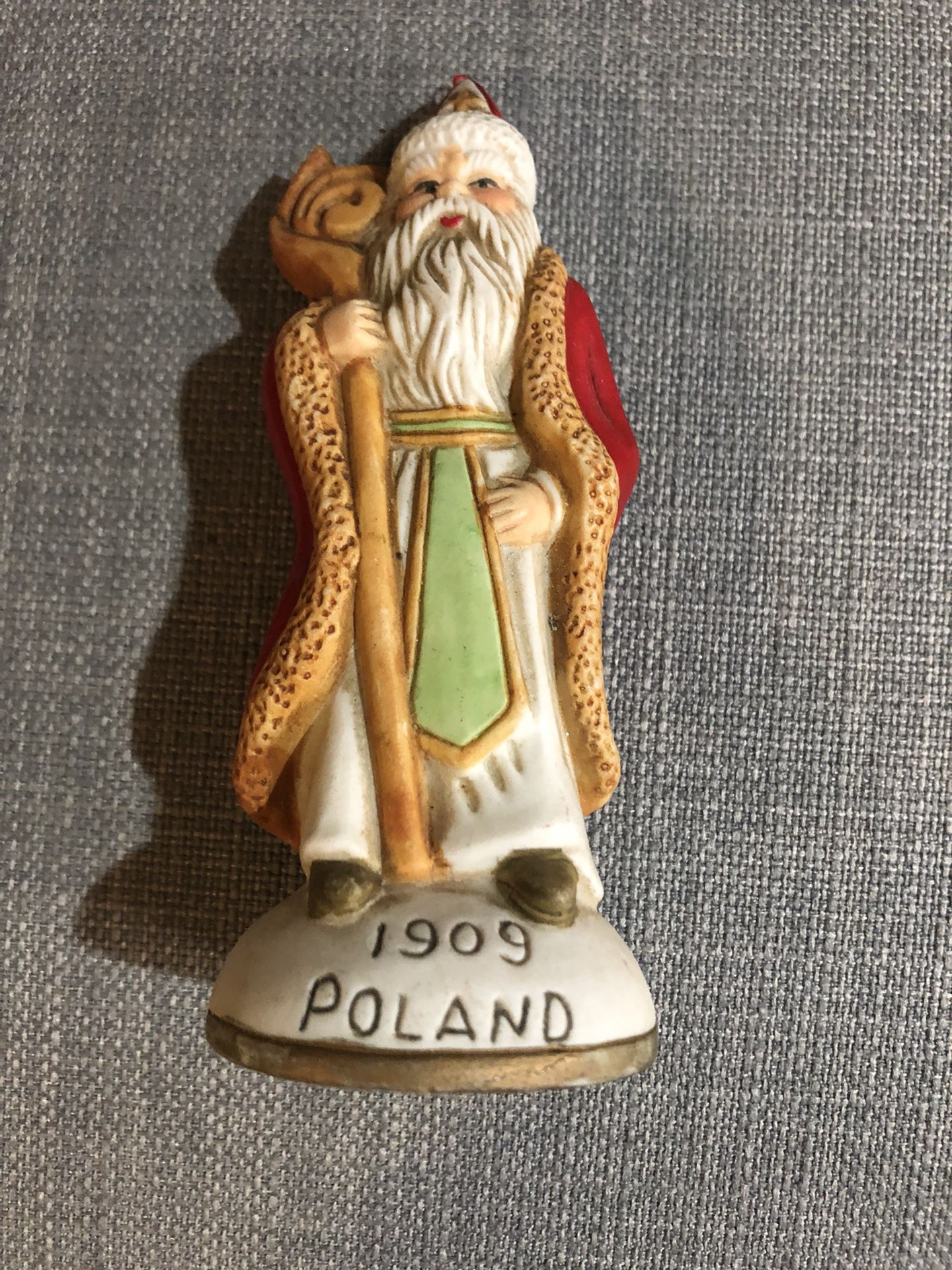Porcelain Figure 1909 Poland Christmas Santa 
