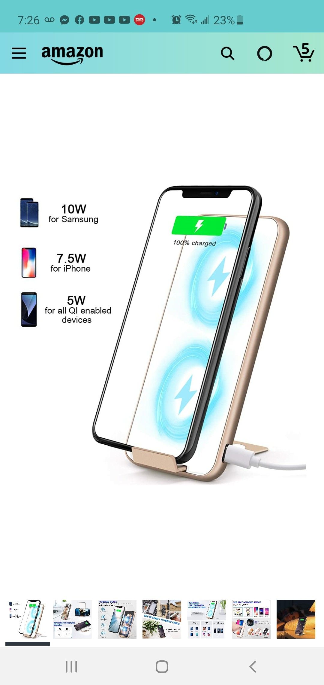 Charger compatible with iphone & Androids