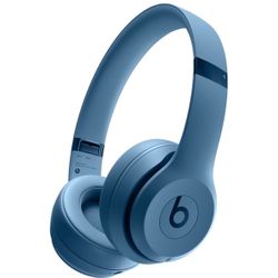 Beats Solo 4 - Wireless Bluetooth On-Ear Headphones, Apple & Android Compatible, Up to 50 Hours of Battery Life - Slate Blue