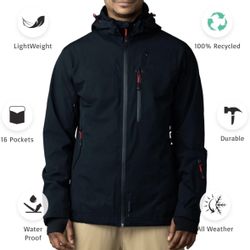 Apricoat Adventure 2.0 Warm Winter Jacket Insulated, Hooded, Waterproof and windproof Coat for Travelling, Hiking, Trekking