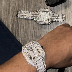 Cartier moissanite watch