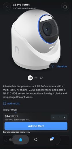 UniFi G6 Pro Turret