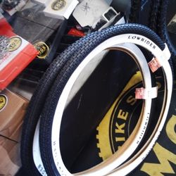 Lowrider Bike Tires For Sale Brand New.$120 The Set Of Two Or Make $20 Monthly Payments 1400 Niles Street Bakersfield Mg's Bike Shops 