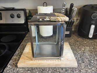 Stainless steel Glass Display