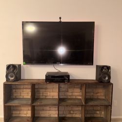 Rustic Wood Entertainment Console