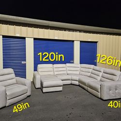 FREE DELIVERY Electric Recliner Sectional Couch Sofa 6 PC in EXCELLENT Condition