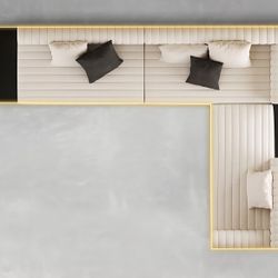 Product Detail
Full Details
Add To Cart
157" Modern White Corner L-Shaped Sectional Sofa 