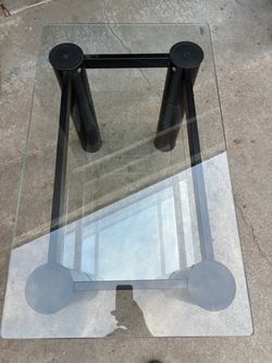 TV Stand 3 glass shelfs Metal