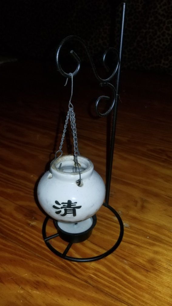 Japanese Hanging Oil Burner Cauldron with Tea Light holder