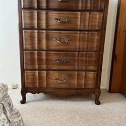 Kent, Coffey French Provincial Serpentine, Fruitwood Dresser, Chest Of Drawers, Marquee