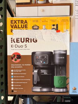 Keurig K Duo S Single Serve & Carafe Coffee Maker Brand New In Box