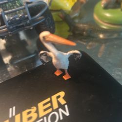 Antique Plastic Pot Pelican From 1950