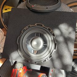 2) Fosgate P3SD410’s shallow subs in cabinets