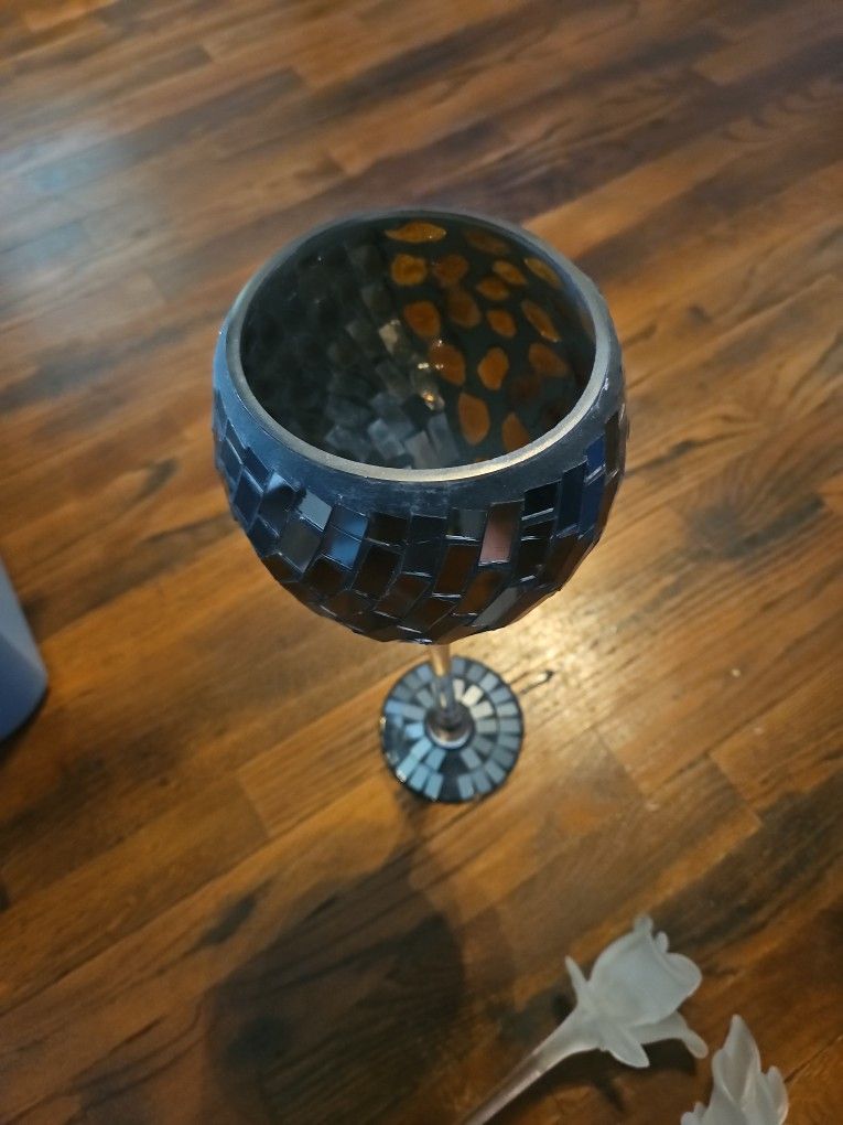 Glass Candle Holder