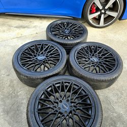 **20” Versus VS001 Wheels + Goodyear Eagle F1 Tires (5x120