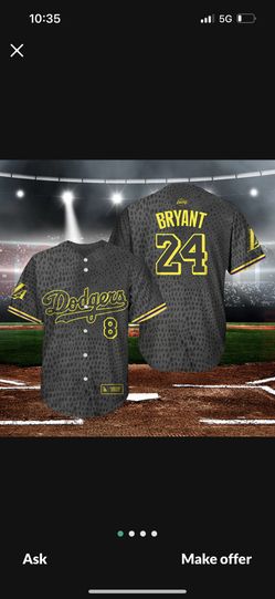 Kobe Bryant Dodgers Jersey Brand New 