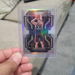 Chris Duarte Silver Prizm Rookie Basketball Card
