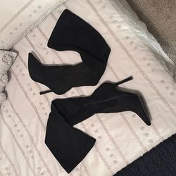 I.n.c Black Knee Boots