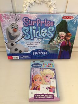 Disney Frozen Game and Sticker Puzzles!!