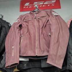 Women Leather Motorcycle Jacket Brand New Size Large Joe Rocket