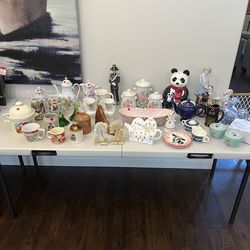 Reseller or Collectors Lot 3: vintage ceramics, teapots, figurines, and unique collectibles- MAKE OFFER