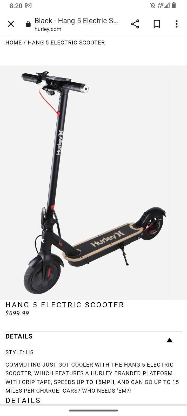 Electric  Scooter Hurley 