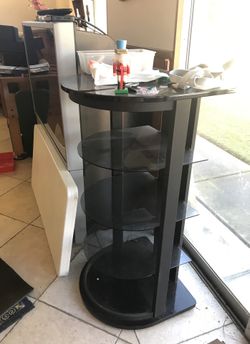 Glass entertainment center