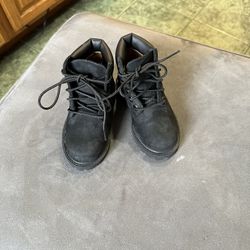 Timberland Toddler Black Lace Up Tall Boots Size 7