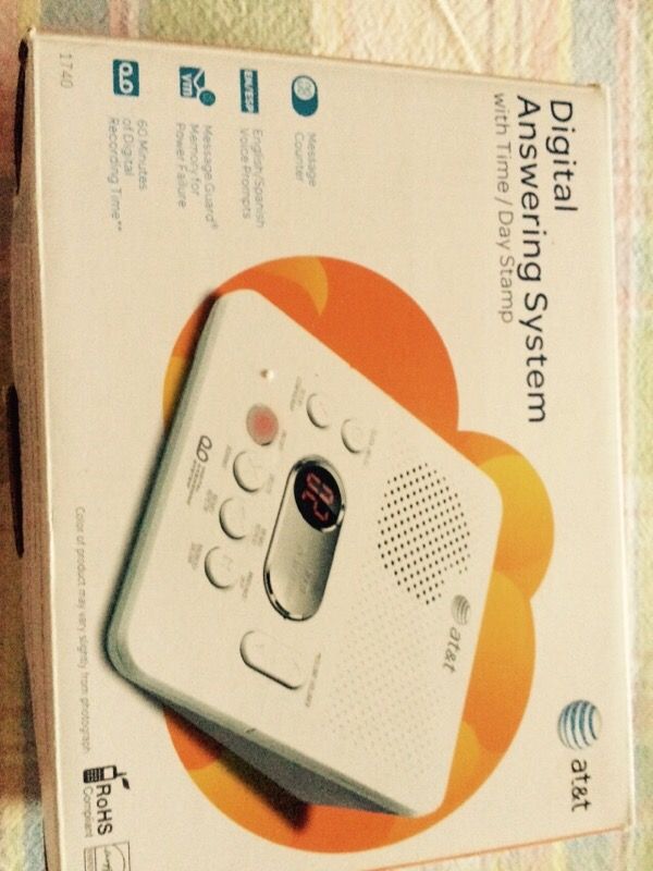 Att answer machine in box