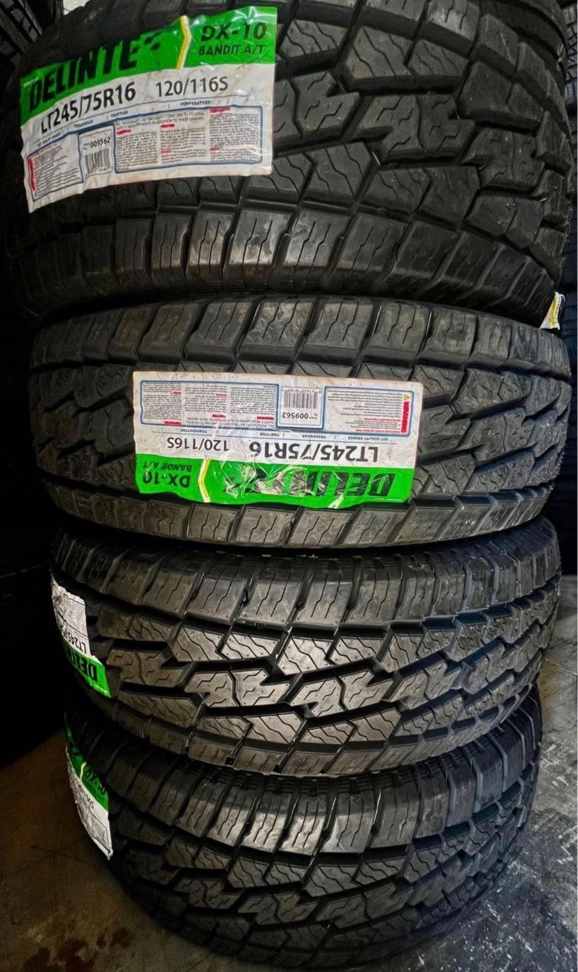 245/75/16 LT Delinte 4 Tires 