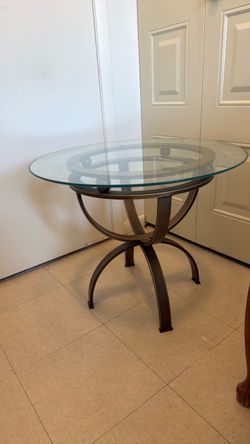 Glass top table
