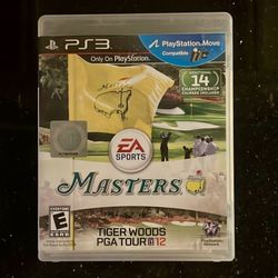 PS3 Video Game Masters Tiger Woods PGA Tour 12/ Golf Video Game 