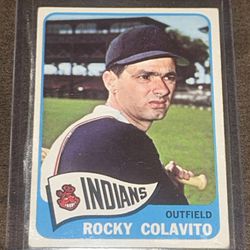 1965 Rocky Colavito Topps Cleveland Indians