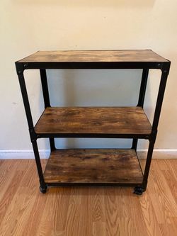 Bar Cart Or Shelves With Locking Wheels/ Read Description And Look At The Pictures