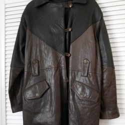 Beautiful Like new European Leather Coat
